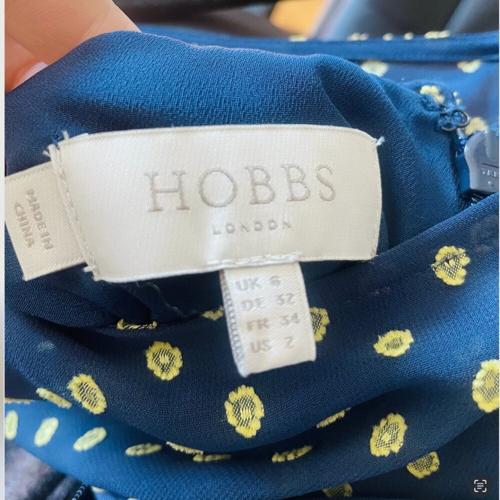 Hobbs Della Midi in Navy Lemon Size 2 - Picture 4 of 8